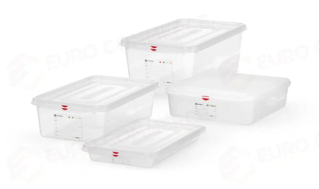 CONTENITORE GN 1/1, POLIPROPILENE, HENDI, GN 1/1, 28L, TRASPARENTE, 530X325X(H)200MM - 873366