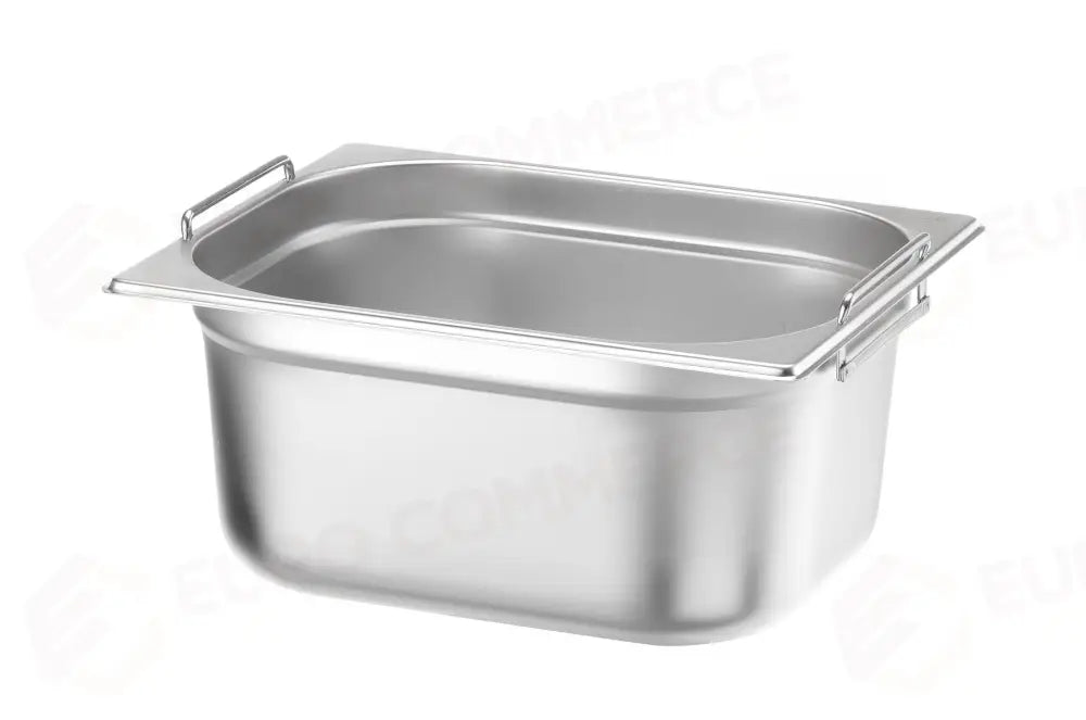 CONTENITORE GN 1/2 CON MANIGLIE RIBASSATE HENDI PROFI LINE PLUS 6,5L ARGENTO 325X265X(- 818749
