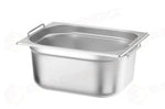 CONTENITORE GN 1/2 CON MANIGLIE RIBASSATE HENDI PROFI LINE PLUS 9,5L ARGENTO 325X265X(- 818732