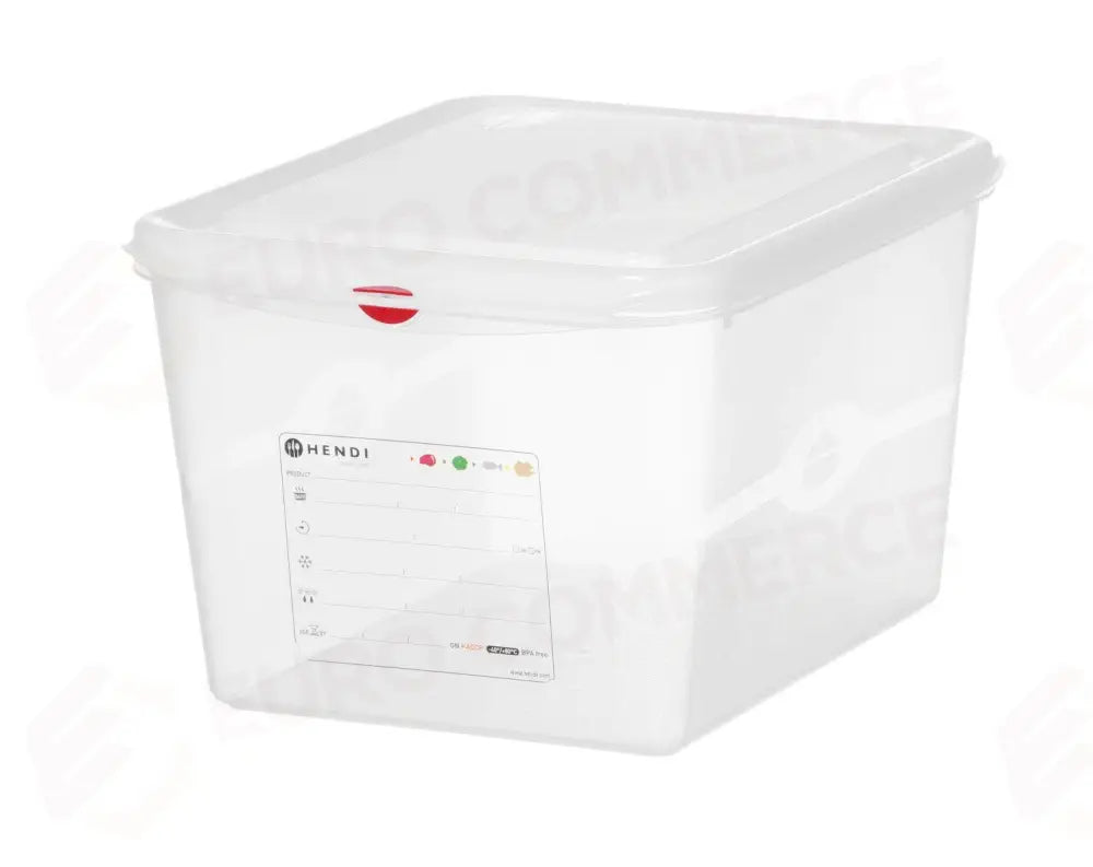 CONTENITORE GN 1/2 POLIPROPILENE GN 1/2 12,5L TRASPARENTE 325X265X(H)200MM - HENDI