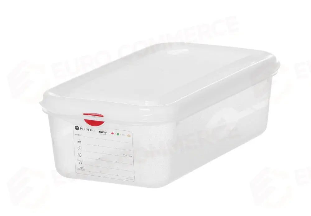 CONTENITORE GN 1/3 POLIPROPILENE GN 1/3 4L TRASPARENTE 325X176X(H)100MM - HENDI