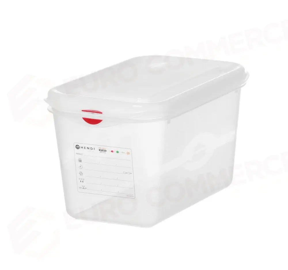 CONTENITORE GN 1/4 POLIPROPILENE GN 1/4 4,3L TRASPARENTE 265X162X(H)150MM - HENDI
