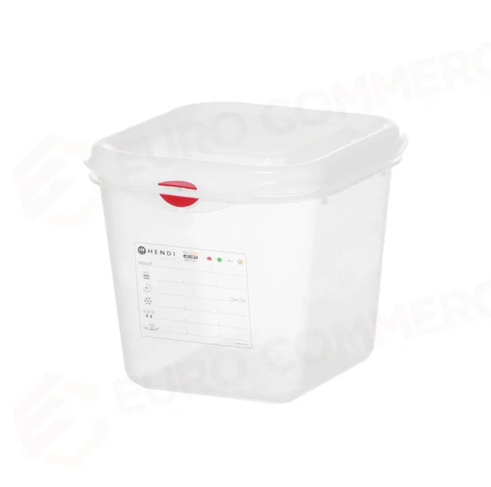 CONTENITORE GN 1/6 POLIPROPILENE GN 1/6 2,6L TRASPARENTE 176X162X(H)150MM - HENDI