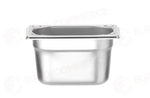 CONTENITORE GN 1/9 HENDI PROFI LINE + 1L ARGENTO 176X108X(H)100MM - 818565