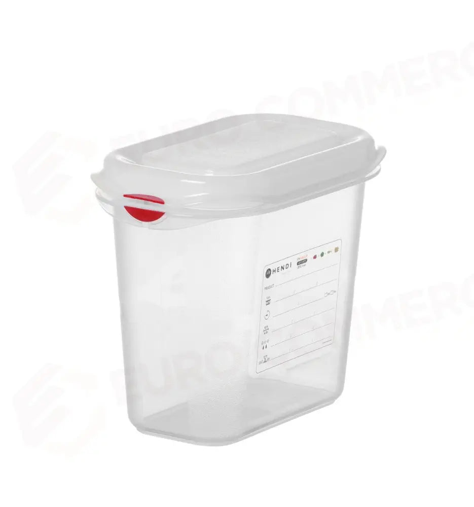 CONTENITORE GN 1/9 POLIPROPILENE GN 1/9 1,5L TRASPARENTE 176X108X(H)150MM - HENDI