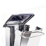 CONTENITORE MOBILE A PEDALE CON TUBOLARI IN INOX - CONTINOX - 790664 - ATTREZZATURA