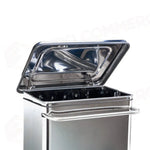 CONTENITORE MOBILE A PEDALE CON TUBOLARI IN INOX - CONTINOX - 790664 - ATTREZZATURA