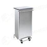 CONTENITORE MOBILE A PEDALE CON TUBOLARI IN INOX - CONTINOX - 790664 - ATTREZZATURA