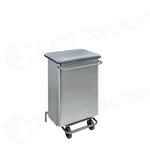 CONTENITORE MOBILE A PEDALE CON TUBOLARI IN INOX - CONTINOX - 790670 - ATTREZZATURA