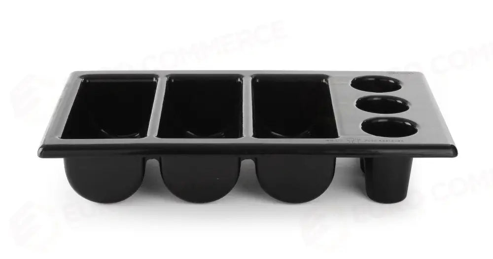 CONTENITORE PER POSATE NERO 530X325X(H)105MM - HENDI