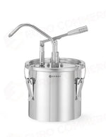 CONTENITORE PER SALSA IN ACCIAIO INOSSIDABILE CON DISPENSER HENDI 4,5L XX(H)420MM - 558102