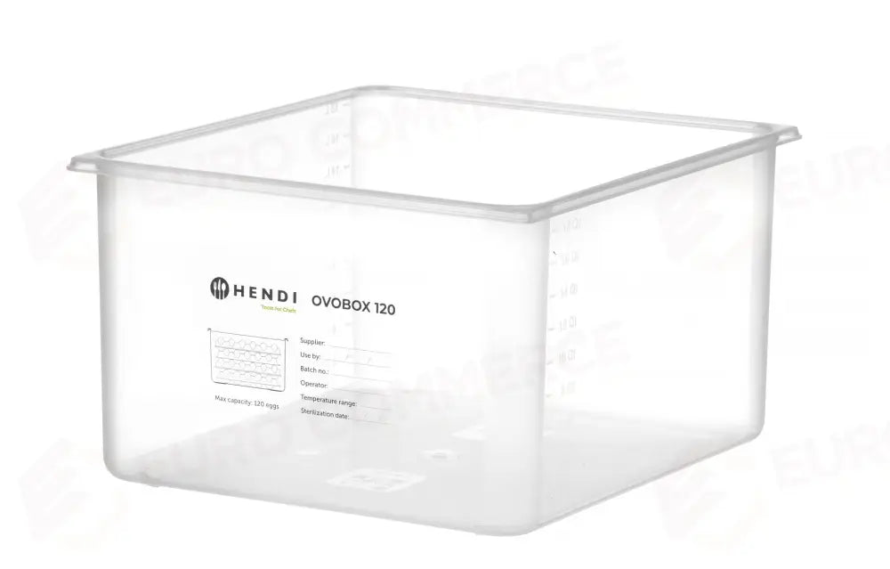 CONTENITORE PER UOVA OVOBOX 120 HENDI GN 2/3 18L 355X325X(H)200MM RETTANGOLARE - 870785