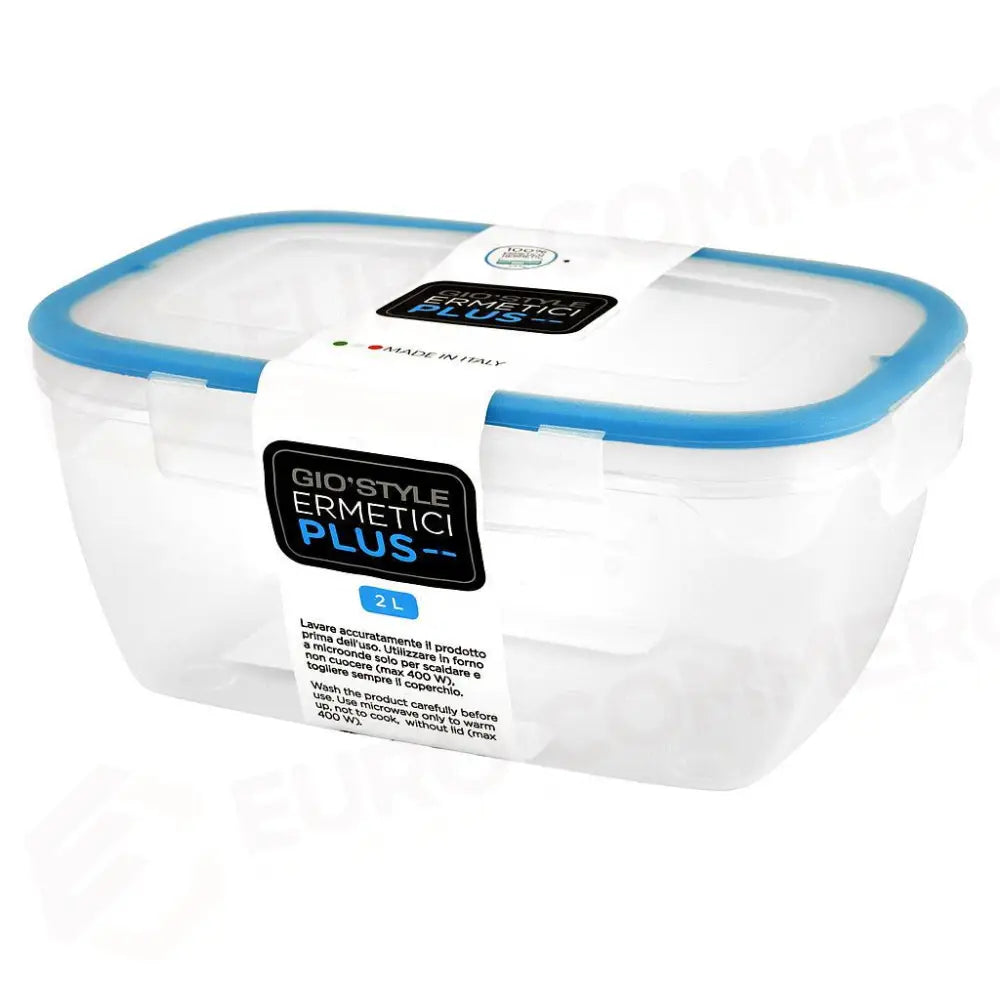 CONTENITORE RETTANGOLARE 1,5 LT - 21.5X14 CM PLUS GIOSTYLE - 1220609 - MEDRI