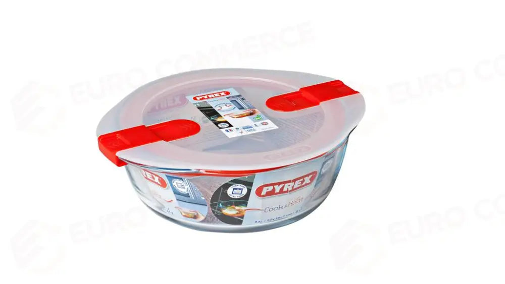 CONTENITORE TONDO 1 LT - 20X18 CM 207PH PYREX - 0820659 - MEDRI