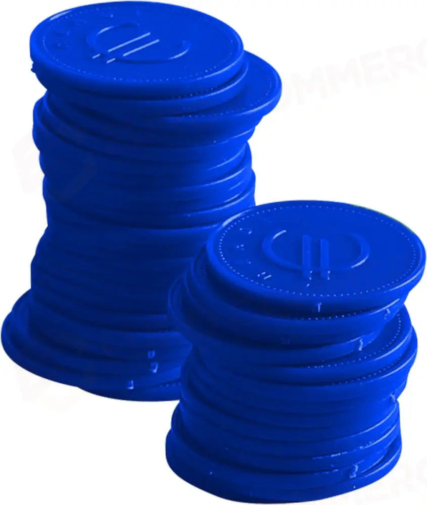 CONTRASSEGNI - 100 PEZZI BARUP BLU 100 PEZZI Ø25MM - HENDI