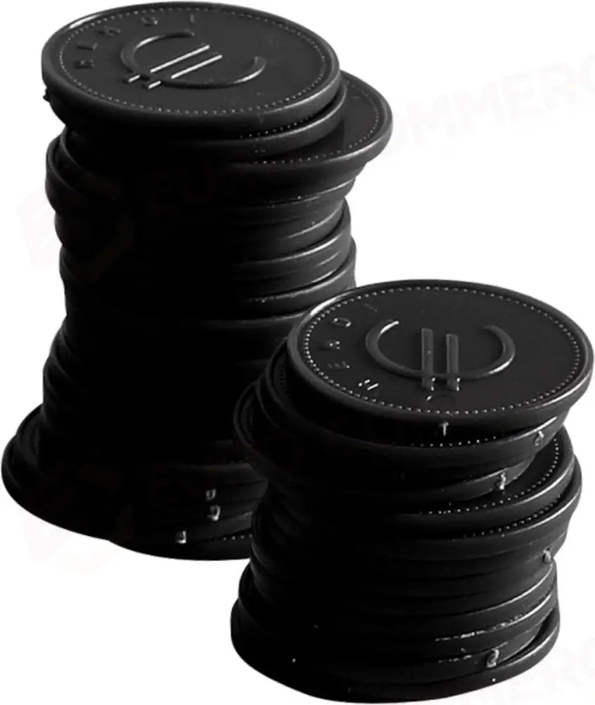 CONTRASSEGNI - 100 PEZZI BARUP NERO 100 PEZZI Ø25MM - HENDI