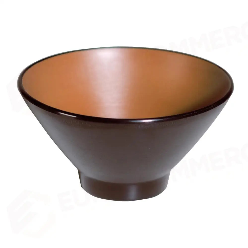COPPA CONICA 20.5 CM MELAMINA BICOLOR BROWN/BLACK YML-V83 MEDRI - 13170180 - MEDRI