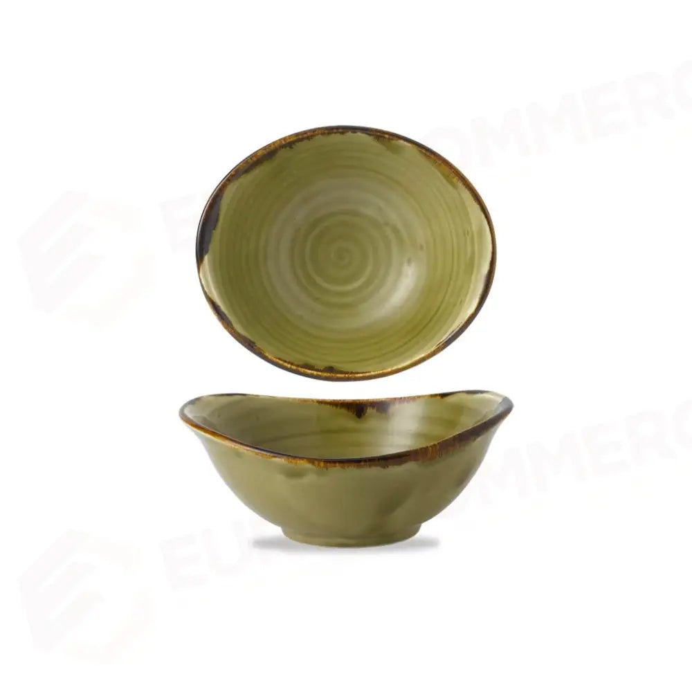 COPPA OVALE 17,4X14,7 CM HARVEST GREEN HVGRDB171 DUDSON - 9782522 - MEDRI