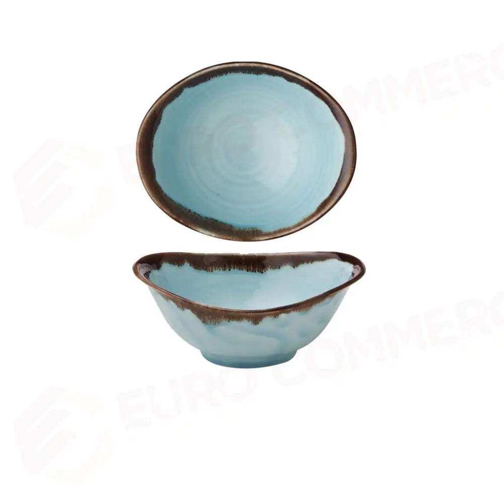 COPPA OVALE 17,4X14,7 CM HARVEST TURQUOISE HVTQDB171 DUDSON - 9782507 - MEDRI