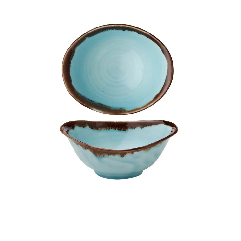 COPPA OVALE 19,9X16,8 CM HARVEST TURQUOISE HVTQDB201 DUDSON - 9782506 - MEDRI