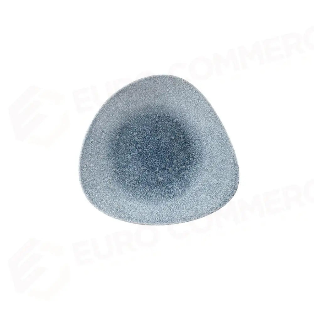 COPPA TRIANGOLARE 21 CM STUDIO PRINTS RAKU TOPAZ BLUE RKTBTB231 CHURCHILL - 9781183 - MEDRI