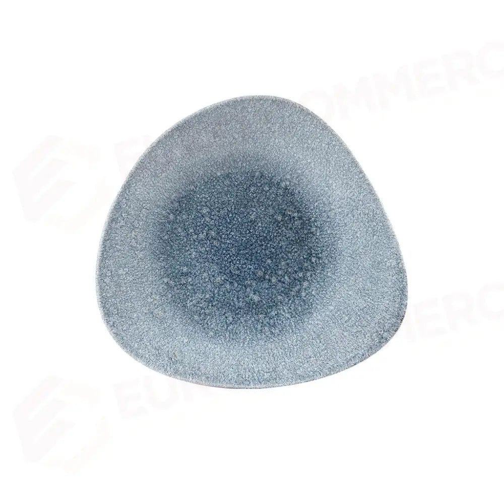 COPPA TRIANGOLARE 27,2 CM STUDIO PRINTS RAKU TOPAZ BLUE RKTBTB271 CHURCHILL - 9781184 - MEDRI