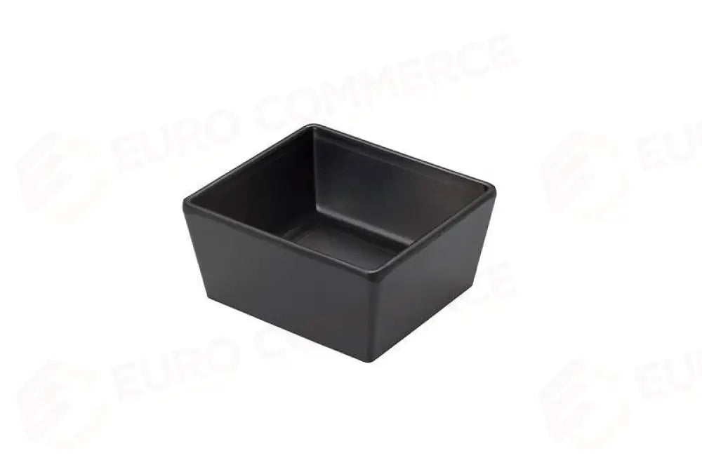 COPPETTA QUADRATA MELAMINA NERO - 10,6X9,6X5 CM - 260 ML - T8215 - LEONE - MELAMINA NERA