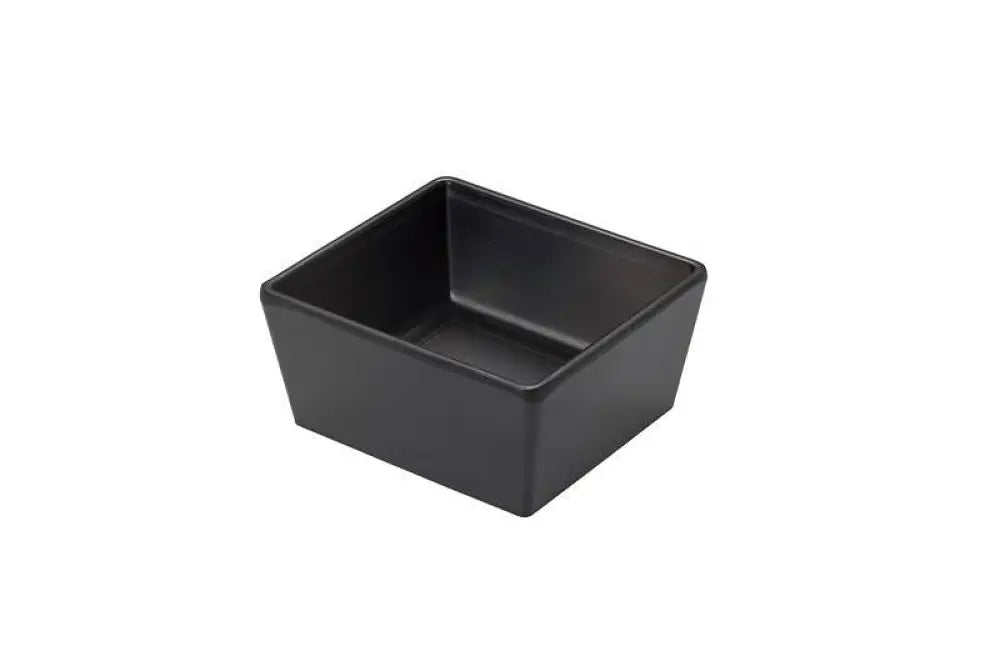 COPPETTA QUADRATA MELAMINA NERO - 10,6X9,6X5 CM - 260 ML - T8215 - LEONE - MELAMINA NERA