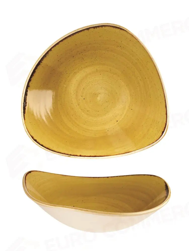 COPPETTA TRIANGOLARE 15,3 CM STONECAST MUSTARD YELLOW SMSSTRB61 CHURCHILL - 9781133 - MEDRI