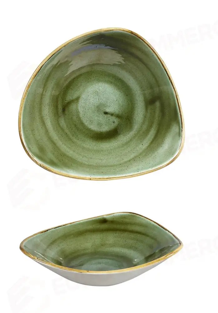 COPPETTA TRIANGOLARE 15,3 CM STONECAST SAMPHIRE GREEN SSGSTRB61 CHURCHILL - 9781148 - MEDRI