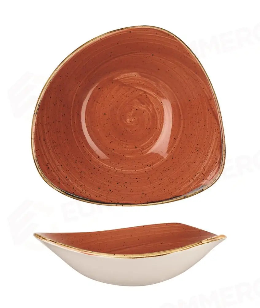 COPPETTA TRIANGOLARE 15,3 CM STONECAST SPICED ORANGE SSOSTRB61 CHURCHILL - 9780792 - MEDRI