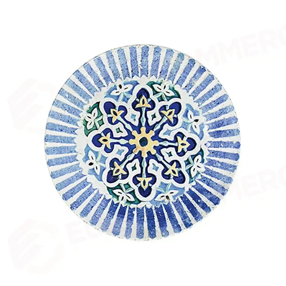 CORDOBA BLUE TUVAL PIATTO PIANO 25 CM - TVL25DZ-ID1024 - ID FINE