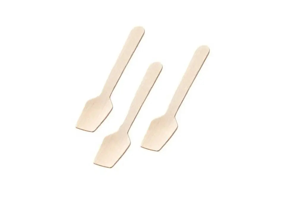 CUCCHIAINO DA GELATO - LEGNO CM 9,5X1,7X0,15 - Q1016 - LEONE - MONOUSO BIO