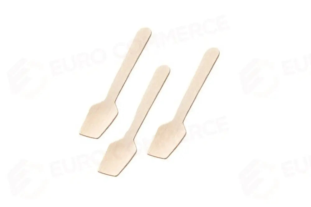 CUCCHIAINO DA GELATO - LEGNO CM 9,5X1,7X0,15 - Q1016 - LEONE - MONOUSO BIO