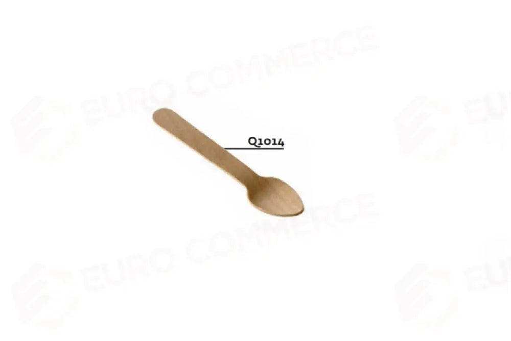 CUCCHIAINO IN LEGNO NATURALE - 9,5 CM - Q1014 - LEONE - MONOUSO BIO