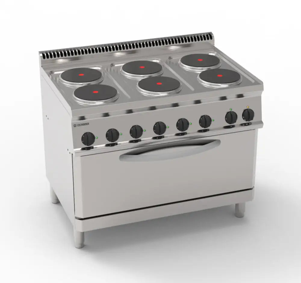 CUCINA 1050 EL. 6ROUND FORNO FULLSIZE - 616022 - TECNOINOX