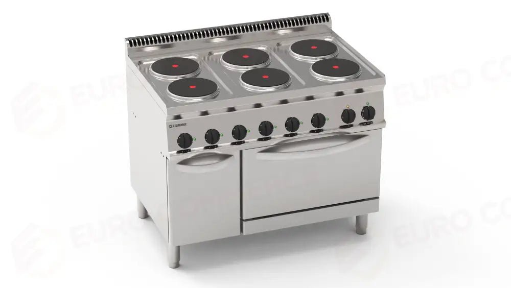 CUCINA 1050 EL. 6ROUND FORNO GN2/1 - 616117 - TECNOINOX