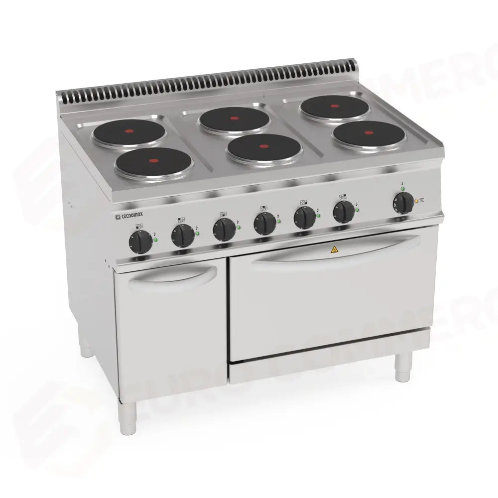 CUCINA 1050 EL. 6ROUND FORNO VENT.GN1/1 - 616075 - TECNOINOX
