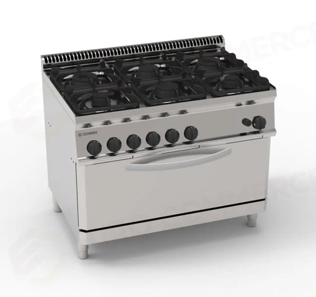 Cuisinière à gaz 1050 avec four à gaz pleine grandeur - 613016 - TECNOINOX
