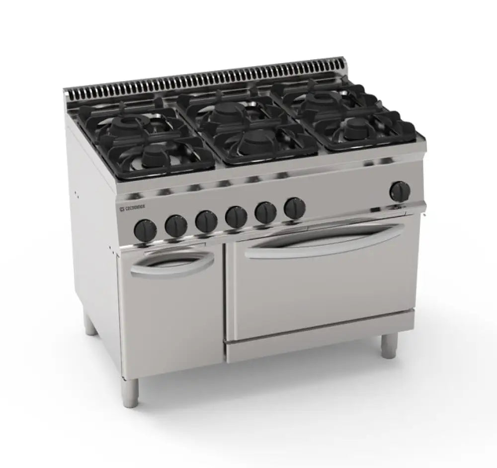 CUCINA 1050 GAS C/FORNO GAS GN2/1 - 613014 - TECNOINOX