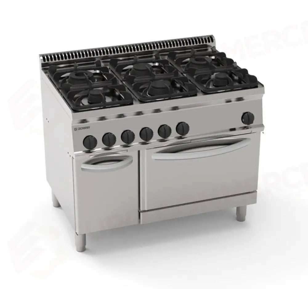 CUCINA 1050 GAS C/FORNO GAS GN2/1 - 613014 - TECNOINOX
