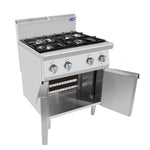 CUCINA 4 FUOCHI SU GAMBE SERIE 900 - AT9G4B-F-2 - ATOSA