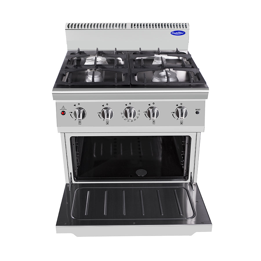CUCINA 4 FUOCHI SERIE 700 CON FORNO STATICO A GAS - AT7G4B-O-2 - ATOSA