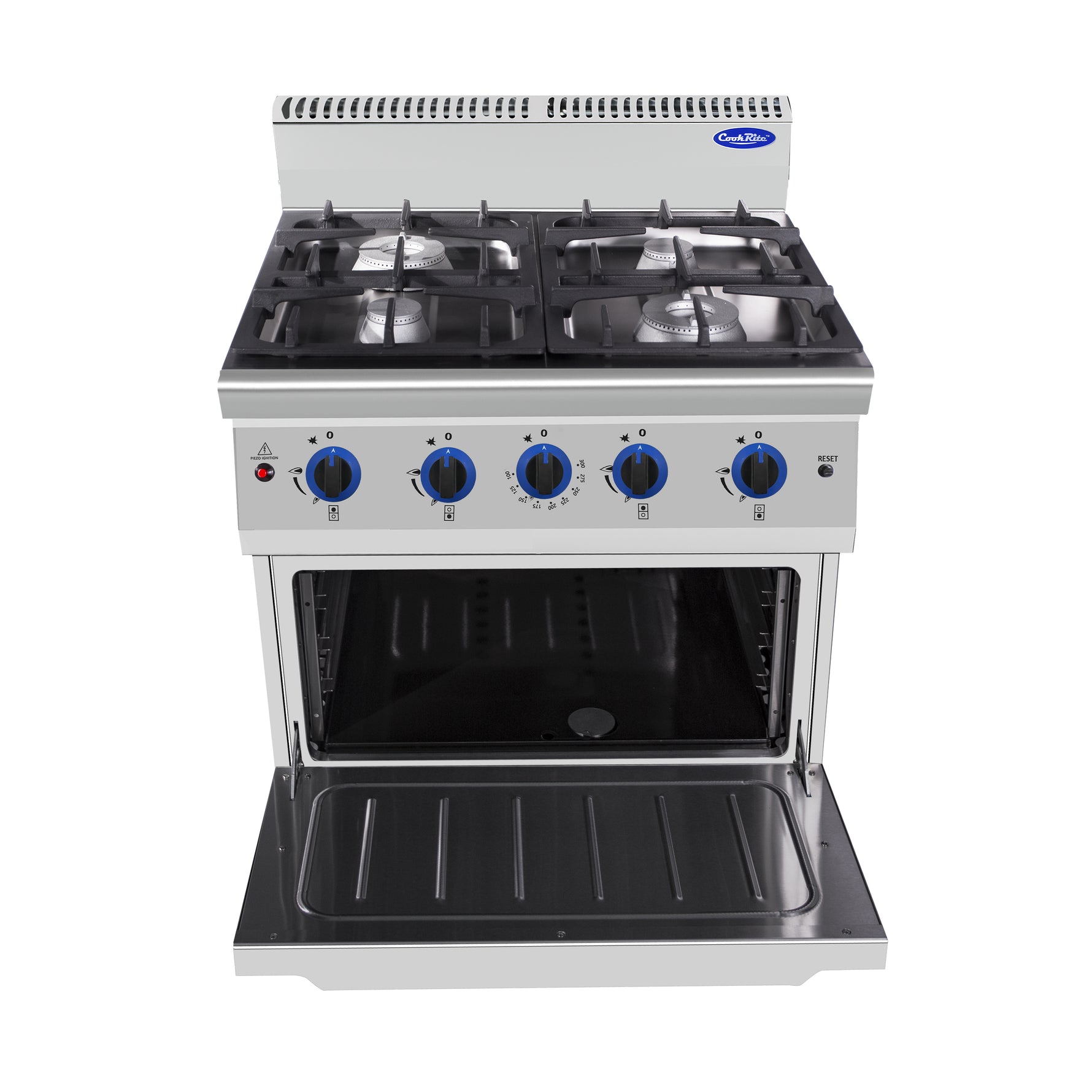 CUCINA 4 FUOCHI SU GAMBE CON FORNO STATICO A GAS SERIE 900 - AT9G4B-O-1 - ATOSA