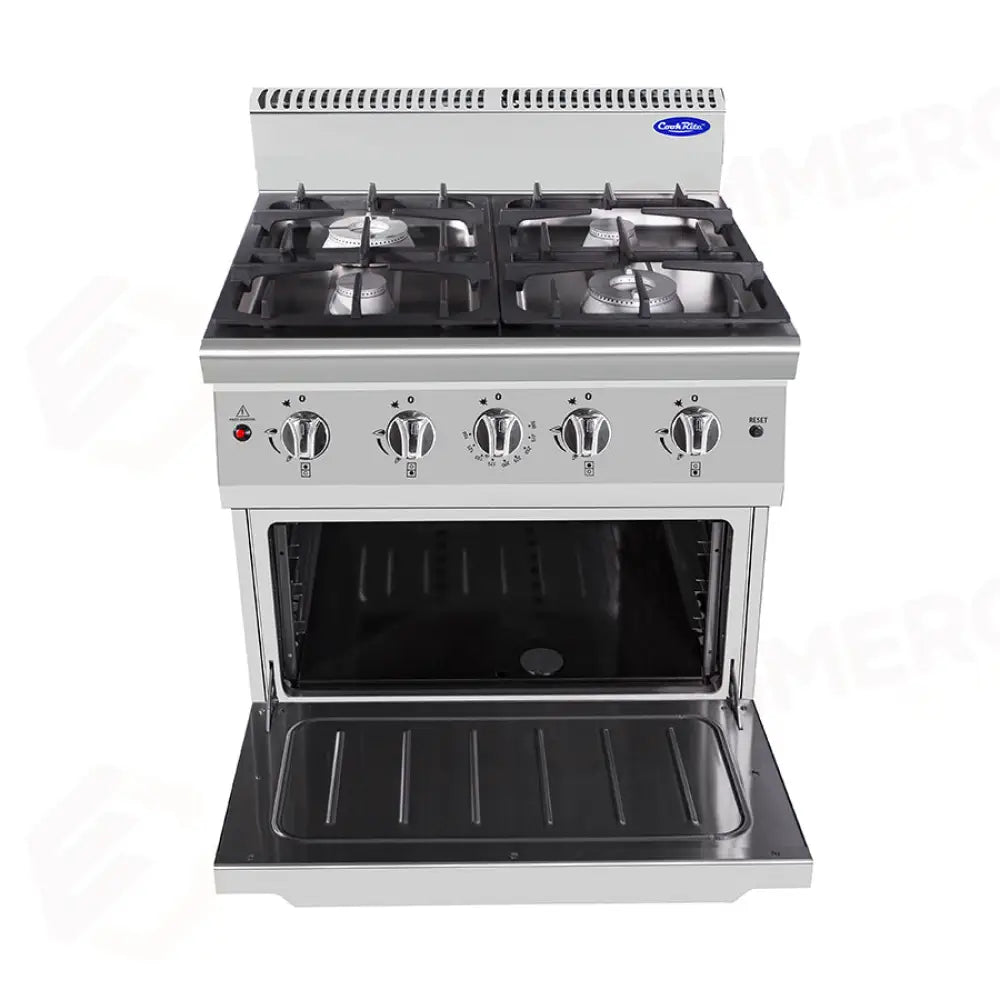 CUCINA 4 FUOCHI SU GAMBE CON FORNO STATICO A GAS SERIE 900 - AT9G4B-O-1 - ATOSA