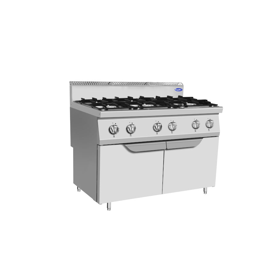 CUCINA 6 FUOCHI SERIE 700 CON ANTE - AT7G6B-F-1 - ATOSA