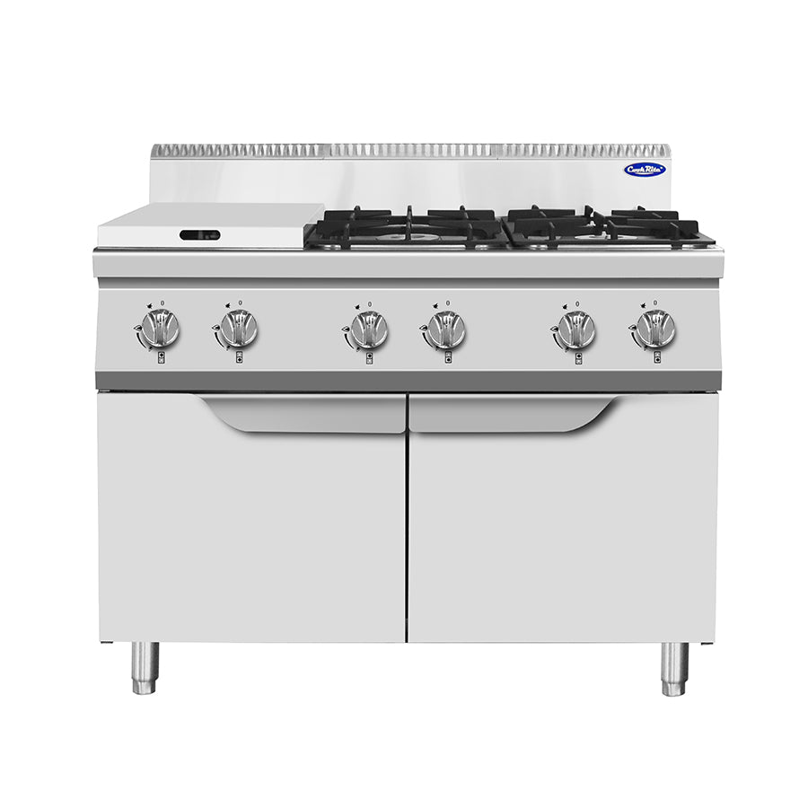 CUCINA 6 FUOCHI SERIE 700 CON ANTE - AT7G6B-F-2 - ATOSA