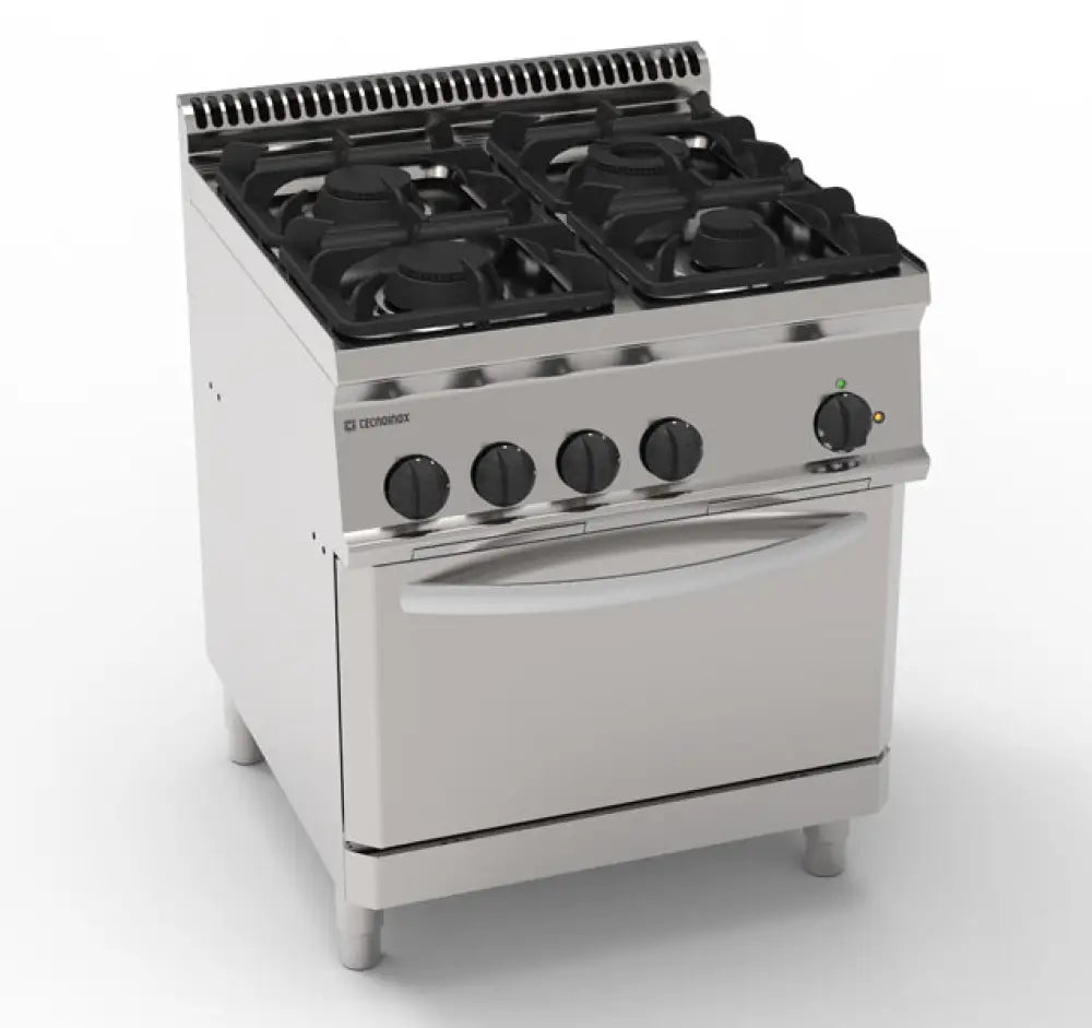 CUCINA 700 GAS C/FORNO EL.VENT.GN1/1 - 613017 - TECNOINOX
