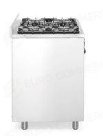 CUCINA A GAS - 5 BRUCIATORI CON FORNO ELETTRICO HENDI KITCHEN LINE ARGENTO 230V/2900W 14,3KW 9