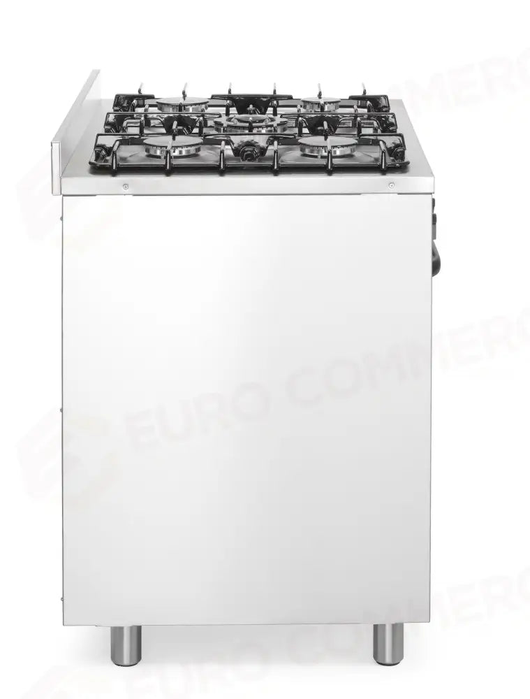 CUCINA A GAS - 5 BRUCIATORI CON FORNO ELETTRICO HENDI KITCHEN LINE ARGENTO 230V/2900W 14,3KW 9